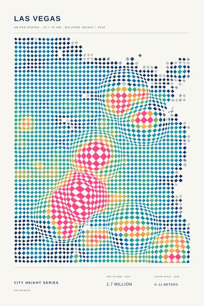 Las Vegas building height poster