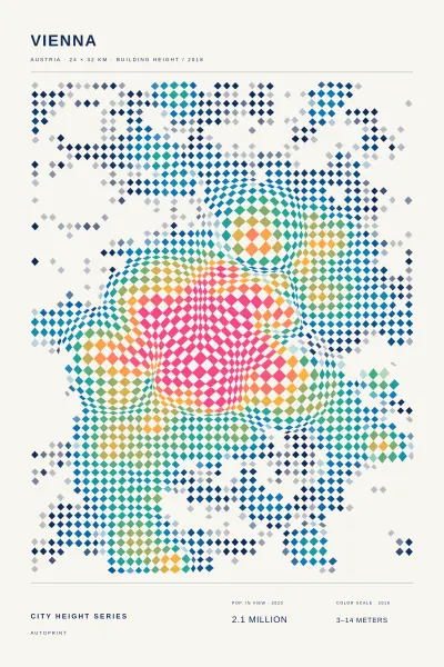 Vienna building height poster