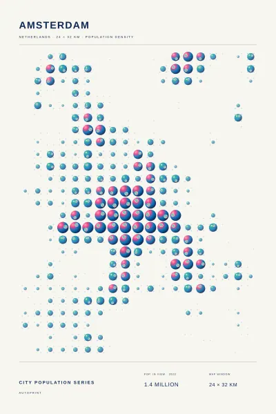 Amsterdam population poster