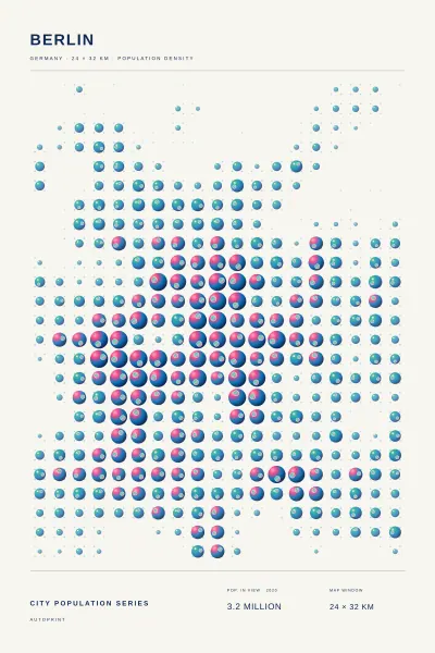 Berlin population poster