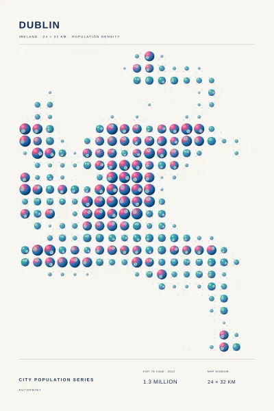 Dublin population poster